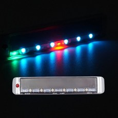 삼항LED 태양열 크롬사각 26패턴 LED 경광등, 1개