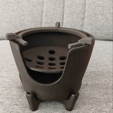 日本蜂窩炭爐手工鑄鐵碳爐煮茶小風爐復古鐵壺碳爐, 1個, 窩炭爐手工鑄鐵碳爐煮茶小風爐復古鐵壺碳爐