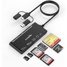 SD CF XD MS 마이크로 TF용 USB C 라이트닝 USB3.0 멀티 카드 리더 용 메모리 어댑터 허브 7 in 1 Windows Mac OS iOS Linux
