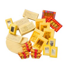 金發財金紙 傳統豐富好兄弟含金條元寶套組(中元普渡專用), 1個