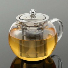 MJ0 내열유리 티팟 950ml 티팟주전자 꽃차주전자