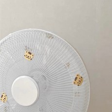 韓系可愛卡通軟紗風扇防護罩 兒童安全防塵 熊兔虎圖案, 老虎,風扇防護套會減弱風力,會介意請不要購買, 1個