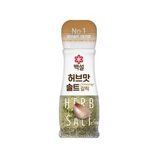백설 천일염 허브 맛 솔트 소금 마늘맛 55g, 1개