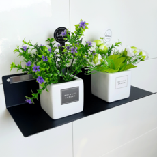 [프로방스] 티라미슈선반 아트월무타공 벽걸이무지주벽선반, 화이트