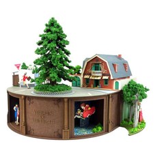 sankei 吉卜力宮崎駿心之谷全場景紙模 DIY微型藝術品 精緻模型套件, 1個