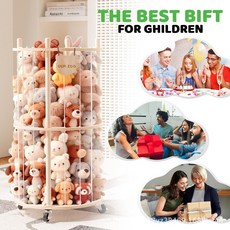 원목 장난감 정리함 대용량 수납 선반 봉제인형 보관함, 1개, 2단