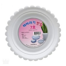 해바라기 화분받침 원형 물받이 투명 플라스틱 베란다 원예용품 식물관리 화분트레이 실내정원, 1개, 상세페이지 참조