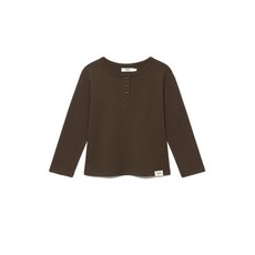 매장정품 GLOWNY 글로니 34 BUTTON FLY TEE (CHOCO) GY25CSLS0030BR 884625