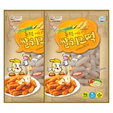 떡안애 퓨전 쌀치즈떡 1kg, 2개