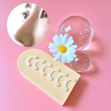 코뽕 콧볼축소 콧대 코끝 높이기 투명 대 중 소 3세트 + 제거툴 2개