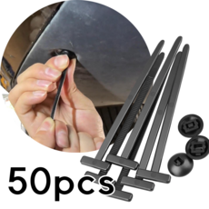 리치봄 선정리 케이블타이 케이블 타이 버클, 블랙, 50pcs