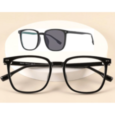 블루라이트 차단 자외선 차단 변색 안경 시력보호 남녀공용 패션 안경 증정품:안경케이스+안경닦이