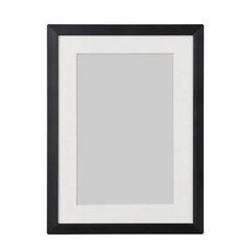 IKEA LOMVIKEN 32x32 cm 鋁質相框, 1個, 13X18公分 黑色鋁合金相框
