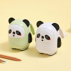 팬더 연필깎이 귀여운 휴대용 아이선물 문구용품 hol+2234sz, 화이트, 본상품선택
