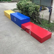 케이유 시상대 단상 연단 대회 메달 스포츠 수상, 1개, 나무 70x50cm(총 길이 2.1m)