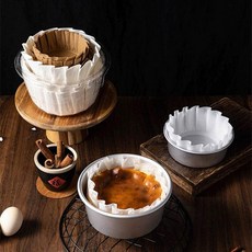 바스크 치즈 케이크 베이킹 유산지 페이퍼 4인치, 1개, 3인치 화이트 6.5x4cm