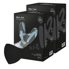 이로와 KF94 새부리형 마스크 대형, 블랙, 1세트, 50매입