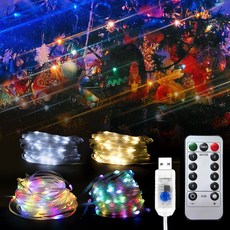 그린맥스 LED 반디전구 5V USB타입 10M 100구 / 크리스마스 장식 트리전구 줄조명 스트링 점멸모드 인테리어 캠핑 파티 카페, 반디전구 5V 10M 백색
