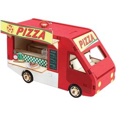 영공방 목재 트럭 피자 오르골 입체퍼즐 90973ea 1(ea), 1개