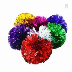 반짝이 응원 수술 치어리더 체육대회 운동회 행사 응원도구 손잡이 응원용품, 1개, 블루