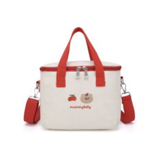 아가토스 보냉백 분유 이유식 피크닉 방수가방, 1개, 레드