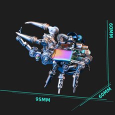 전갈 메탈릭 모형 사마귀 벌레 DIY 고난이도 퍼즐 블록, 사슴벌레, 1개