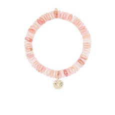 시드니에반 이블 아이 스타버스트 선샤인 14K 옐로 골드 오팔 다이아몬드 브레이슬릿