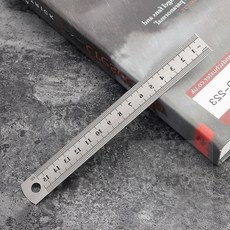 JHCO 리버시블 눈금 스틸 자 15cm