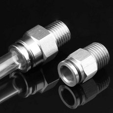 가스 탱크 조절밸브 공압 제어 실린더 에어 유압 미세, 1개, PC8-01