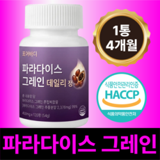 [정품] 포어바디 파라다이스 그레인 데일리, 1개, 120정 1개, 120정