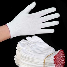 고무장갑 속장갑 습진방지 면장갑 10켤레+2켤레 흰색, 1세트, 10세트