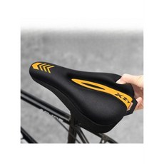 마이리빙데이 자전거 안장커버 두꺼운 쿠션 초소프트 MTB 로드 공용 여름용 시트 보호커버, 5. 닷 디안 검정/파랑 드로스트링