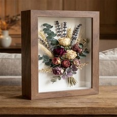 스텔라픽스 인테리어용 입체 관액자 기념품보관액자, 브라운