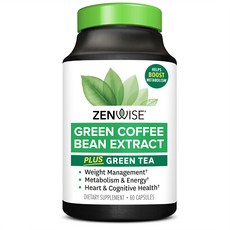 그린커피빈 녹차추출물 함유 카테킨 스베톨 클로로겐산 체중감량 효과 1통60캡슐 캐나다직배송, 1개, 60정