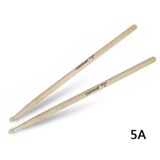 Zoom-AI 연습용 드럼스틱 나무스틱 메이플 드럼채 5A 타악기, 1세트, 메이플 나무