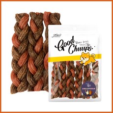 굿츕스 오래먹는 치석제거 트위스트, 소고기오리, 180g, 1개