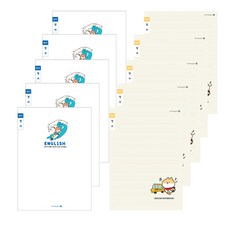 모닝글로리 초등 3-6 영어노트 남자, 랜덤발송, 10권
