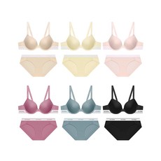 게스언더웨어 여성 여성 속옷 세트 GUESS UNDERWEAR 화이트밴딩 스탠다드 OFWRP191SET