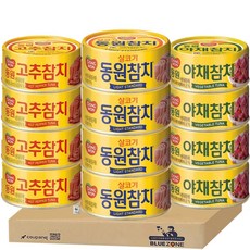 동원 참치 90g A세트 (살코기+고추+아채) x4