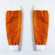 電焊牛皮套袖 焊工防護袖套, 牛皮護袖（兩邊松緊款）, 1個, N/A