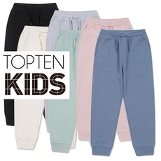 탑텐키즈 아동 봄 간절기 탄탄하고 보풀없는 고급원단 더블니트 기본 조거팬츠