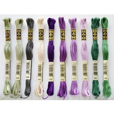 원단마트 프랑스자수 야생화자수 DMC 자수실 면사 25번사 8M (523~562), 550, 1개