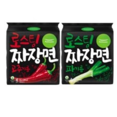 풀무원 로스팅 짜장면 고추기름 4입 2팩+파기름 4입 2팩씩 (각2팩), 8개
