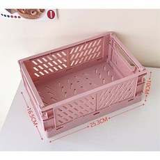 유어 벌스데이 컬러 접이식 미니 수납박스 바구니 폴딩박스, 인디핑크, 2개