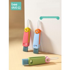 텀블러 뚜껑 틈새 세척솔 3in1 다기능 미니 젖병솔, 3. 그린 1개