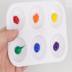 미니 팔레트 6구 파레트 화방팔레트 소형팔레트 미술재료, 1개, 상세페이지 참조