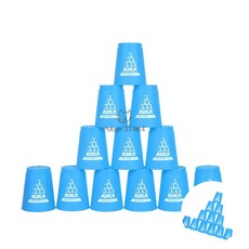 [투마누] 아기컵쌓기 스피드컵유아 스태킹컵 스포츠스택 스피드컵 컵쌓기, 라임