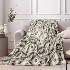 돈모양 담요 머니 돈벼락 선물 사무실 개업 선물 블랭킷 집들이