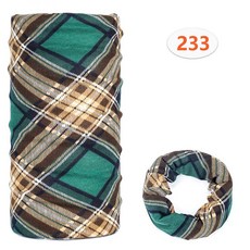 魔術頭巾 仿羊絨 自行車 機車 排汗輕薄透氣 保暖禦寒 親膚舒適 有接縫潮流百搭百變-英倫格子233【坤騰國際】, 英倫格子