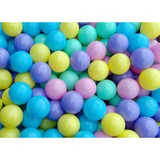 球的世界工廠 台灣製 馬卡龍7公分升級加厚款 彩色塑膠球 海洋球 波波球 遊戲彩色球 兒童球池球 SGS, 1個, 馬卡龍混色50球